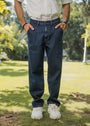 1947 Clothing - Dark Blue Urban Pleat Jeans