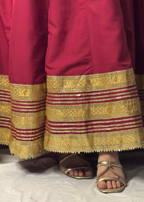 1 Mahoor Haven - Mehroon 3pc mexi