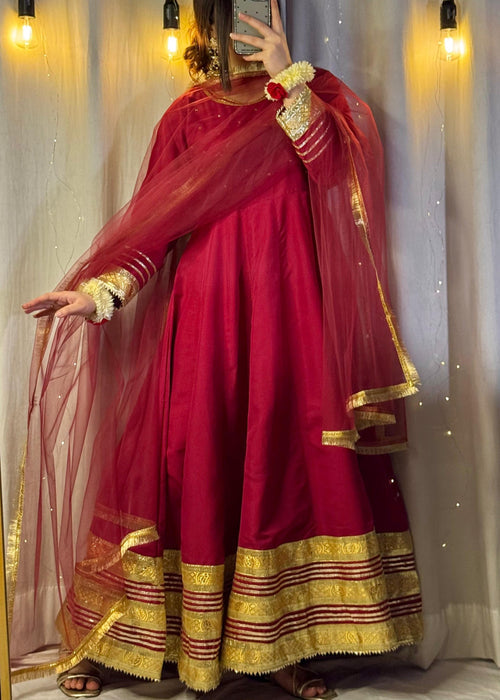 1 Mahoor Haven - Mehroon 3pc mexi