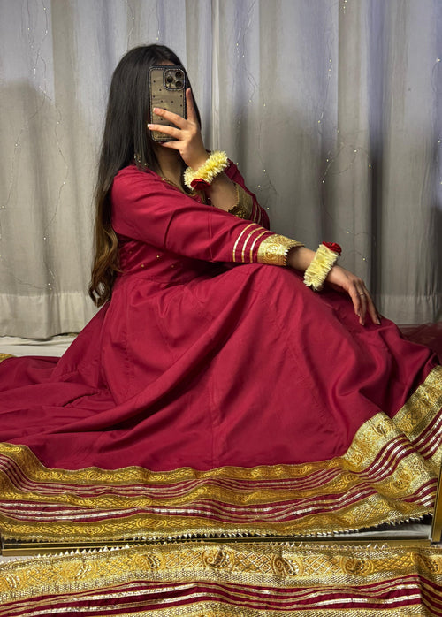 1 Mahoor Haven - Mehroon 3pc mexi