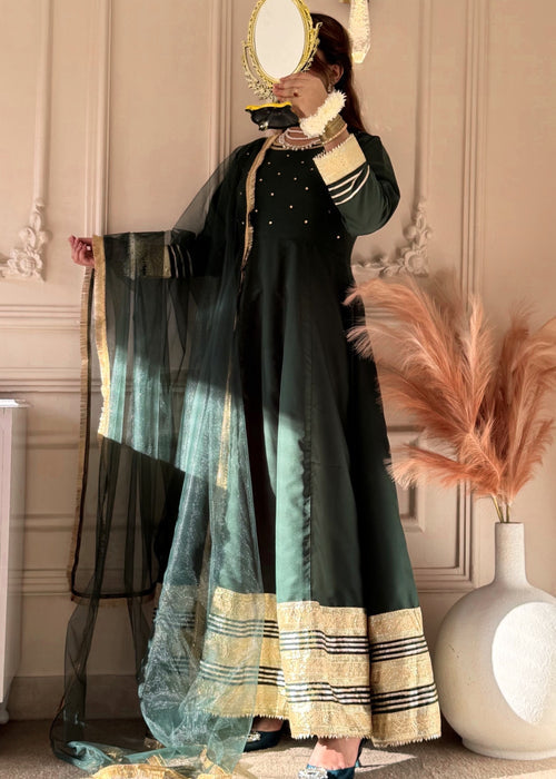 1 Mahoor Haven - Green 3pc mexi