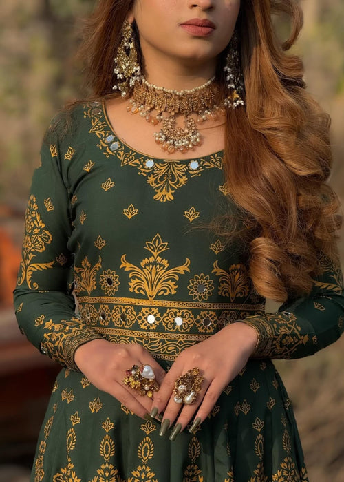 1 Mahoor Haven - Green 3pc Maxi New