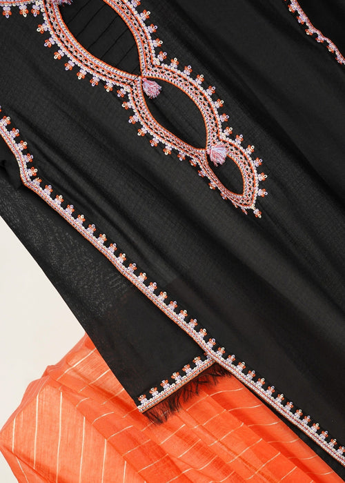 6teen - S54 BLACK/RUST EMB 3PC SUIT