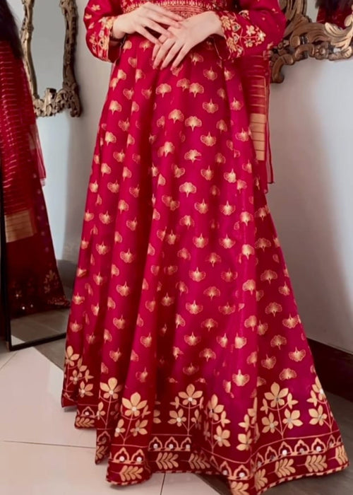 1 Mahoor Haven - 3pc maroon new design 0057