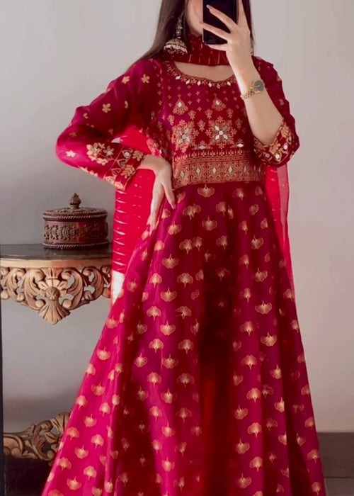 1 Mahoor Haven - 3pc maroon new design 0057