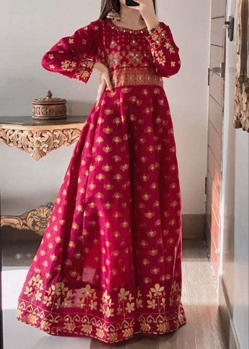 1 Mahoor Haven - 3pc maroon new design 0057