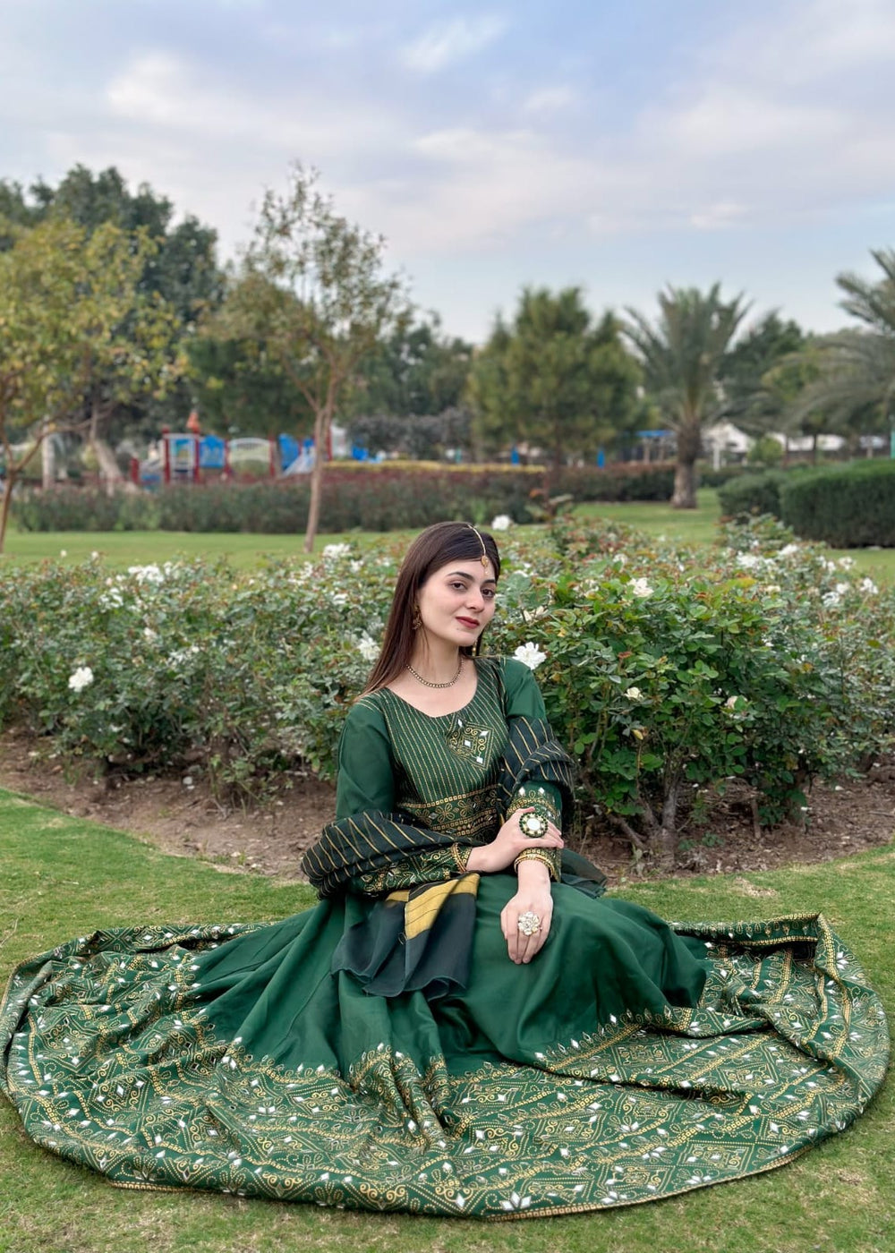 1 Virsapret green 3pc gul e rana maxi