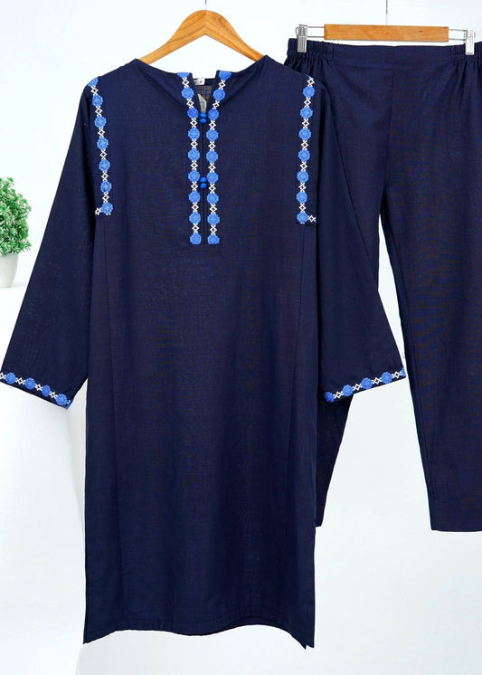 6teen - blue embroidered 2pc