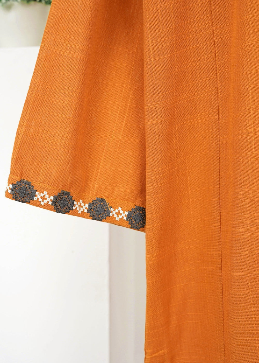 6teen - orange 2 pc embroidered
