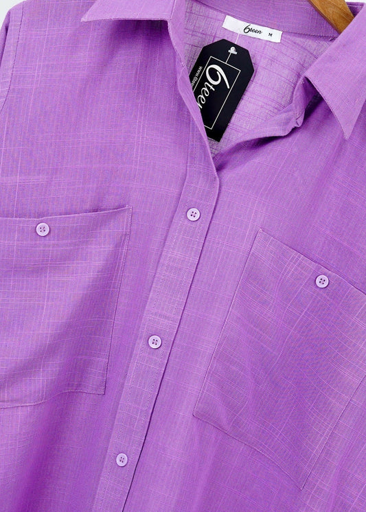 6teen - lilac khaddar shirt