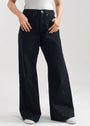 1947 Clothing - Black Over Dyed Flare Jeans