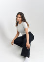 1947 Clothing - Black Over Dyed Flare Jeans