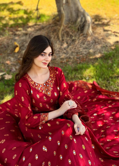 1 Mahoor Haven - 2PC MAROON 0051