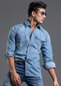1947 Clothing - Ice Rink Light Blue Shirt
