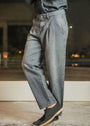 1947 Clothing - Grey Urban Pleat Jeans
