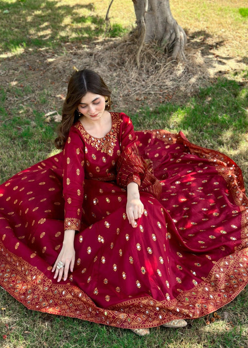 1 Mahoor Haven - 2PC MAROON 0051