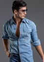 1947 Clothing - Ice Rink Light Blue Shirt