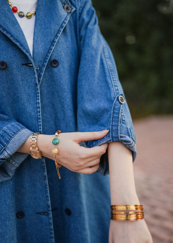 1947 Clothing Blue Lapel Long Coat