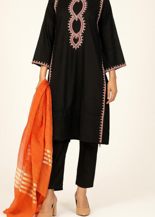 6teen - S54 BLACK/RUST EMB 3PC SUIT